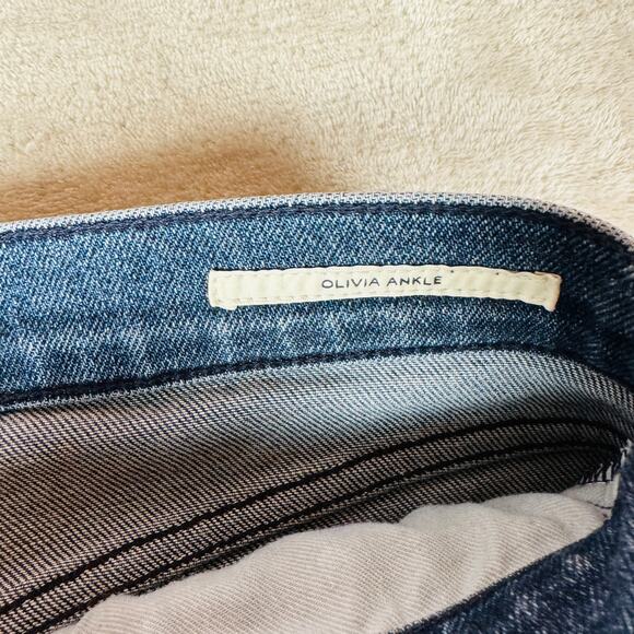 Citizens of Humanity Jean Women 28 Blue Denim Olivia Ankle Button Fly High Rise - Picture 4 of 15